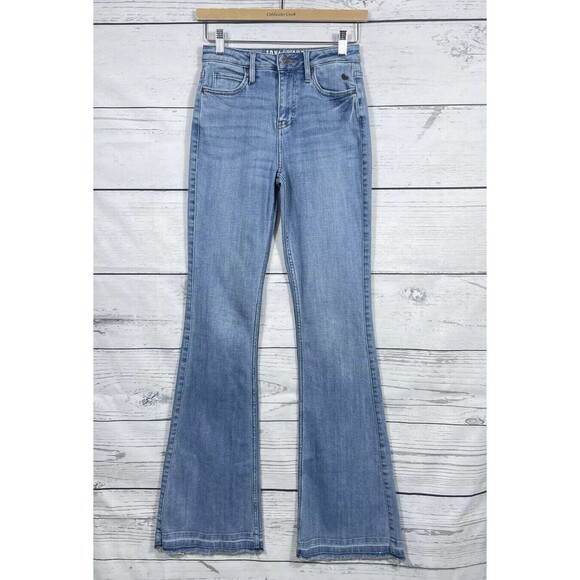 Idyllwind by Miranda Lambert Size 0 36L Bell Bottom Flare Jeans Distressed Flaw - Picture 1 of 13